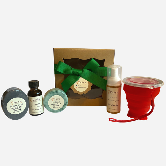 An aromatherapy and camping gift set