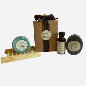 An aromatherapy bath kit